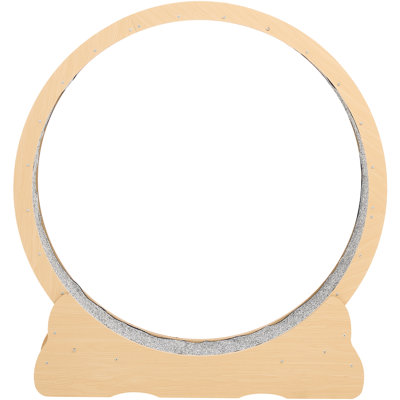 48 In Wooden Cat Exercise Wheel, Cats Treadmill With And Noise - Reducing Base, For Indoor Up To 28 Lbs, Helps Maintain Health, Spacious Medium Large Cats, Accessory Kit Manual Screwdriver Running