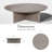 Sereno Patio 44"x 44" Aluminum Round Coffee Table -429822905
