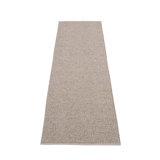 Rug SVEA Mud Metallic 2.25 x 8 ft