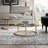 Evie Glass Top Nesting Coffee Table