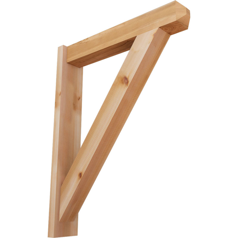 Artisan traditionnel en bois rustique, Cèdre rouge de l'Ouest l 5 1/2 po (lisse), P 28 po x H 36 po