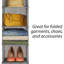 Organisateur de garde-robe à 5 sections - Tablettes en métal robustes pour vêtements, chaussures et accessoires