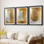 ABSTRACT Series CCXIX - Impression sur mesure encadrée de qualité supérieure - 3 pièces-1888584047
