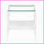 Ensemble de 3 pièces Ensemble de tables de bout en verre trempé, facile à nettoyer, tablette de rangement, pieds en fer durable pour le salon-121049205