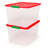 Homz Holiday Seasonal Decor Plastic Storage Bin with Latching Lid-97214404