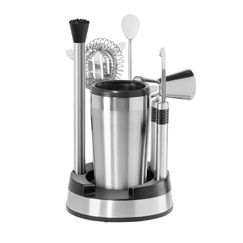 Oggi Barware 8 Piece Compact Bar Set