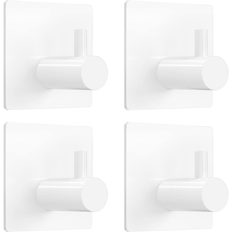 Wall Mounted Towel Hook, White