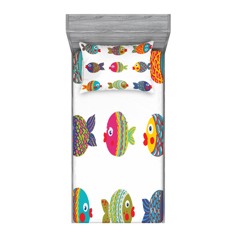 Microfiber Sheet Set, Twin XL Sheet Set with Fitted Sheet