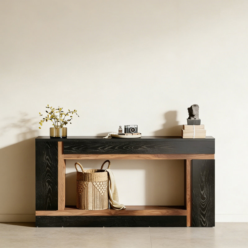 Console Retro Minimalist Art, H 31,5 po x l 70,87 po x P 11,81 po