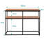 Crase Multipurpose Console Table with Storage Shelves for Sofa Hallway Entryway