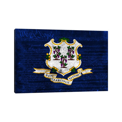 Connecticut (U.S. Constitution) - Wrapped Canvas Print