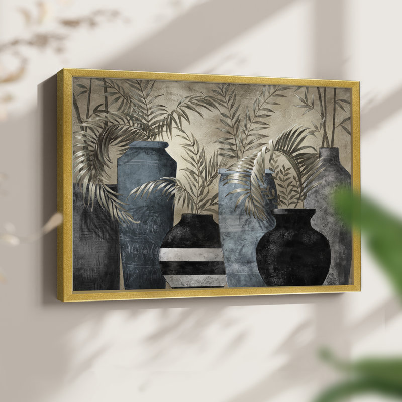 Exotic Vessels - Reproduction encadrée - Restickable, H 11 po x l 14 po, Doré