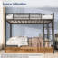 Metal Bunk Bed, Twin Over Twin Size