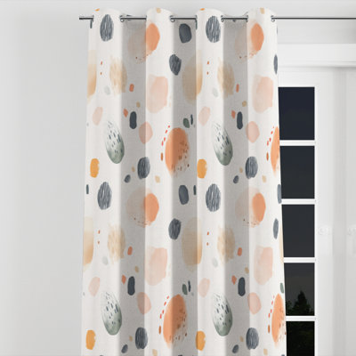 Rideaux obscurcissant à motif géométrique - Rideau à œillets Modern Bookert - 1 panneau