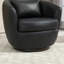 Chryssi Faux Leather Swivel Barrel Chair-1975871542