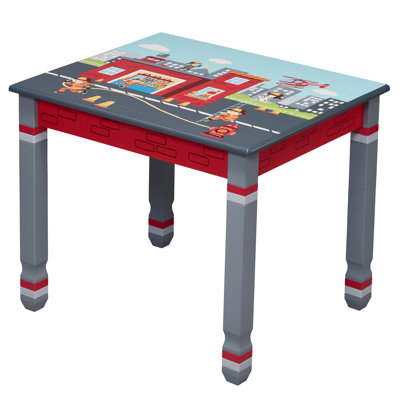 Lil Fire Fighters Kids Square Play Or Activity Table