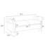 Banc de rangement rembourré bleu Sherpa-784437295
