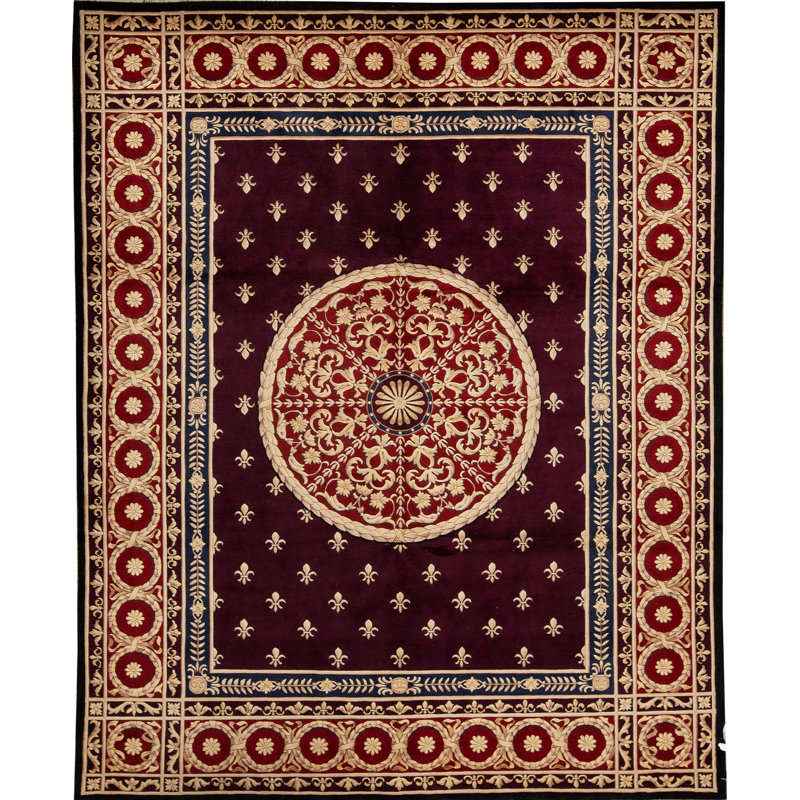 Hand-Knotted High-Quality Red Area Rug