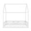 Lit double en bois YDT avec clôture et porte pour chambre à coucher, blanc-59040921-59040920