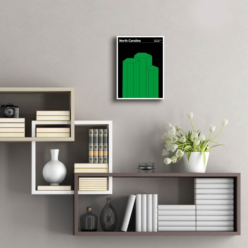 "State Posters NC" par Print Collection, H 16 po x l 12 po