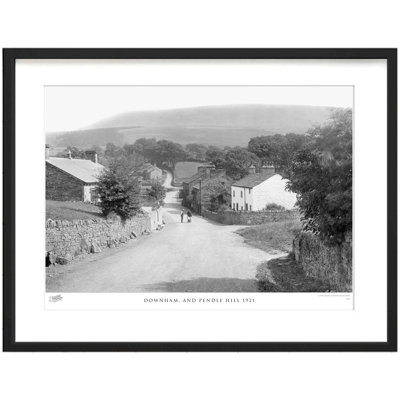 Downham, And Pendle Hill 1921 - Single Picture Frame Print