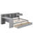Full Size Daybed With 2 Drawers And Cabinets Shelves, Storage Bookcase, Built-In Removable Desk