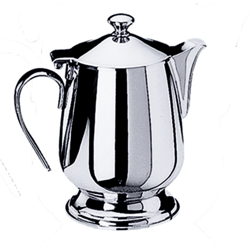 Bombata Coffee Pot with Base 12.5 oz - 6 Pieces - Stainless Steel