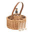 Wicker Drinks Celebration Carrier Basket with glasses