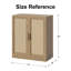 Armoire de rangement en rotin avec tablettes réglables-16503728-12919058