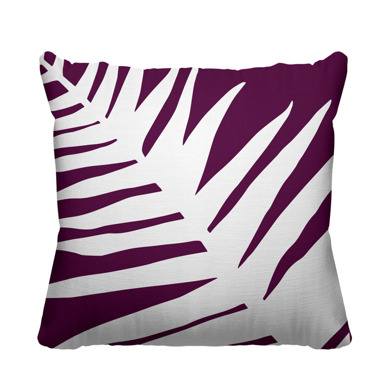 Coussin décoratif intérieur / extérieur Nash, L 15 po x H 15 po, Mauve