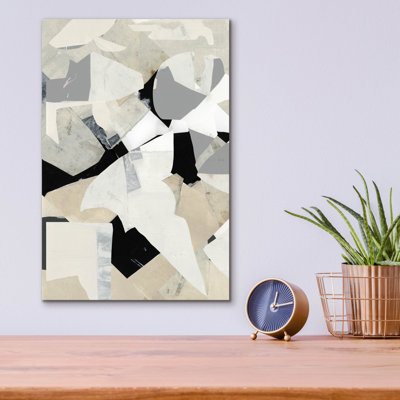 Epic Art 'Monochrome Falls  6'  by Cartissi Acrylic Glass Wall Art, 12" x 16"