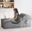  Chaise de yoga 2 en 1 pliable avec housse amovible lavable, méridienne ergonomique et banc de lit pour Home Studio-1954042726