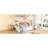 Full XL Over Queen Metal Bunk Bed With Trundle, White-428050058