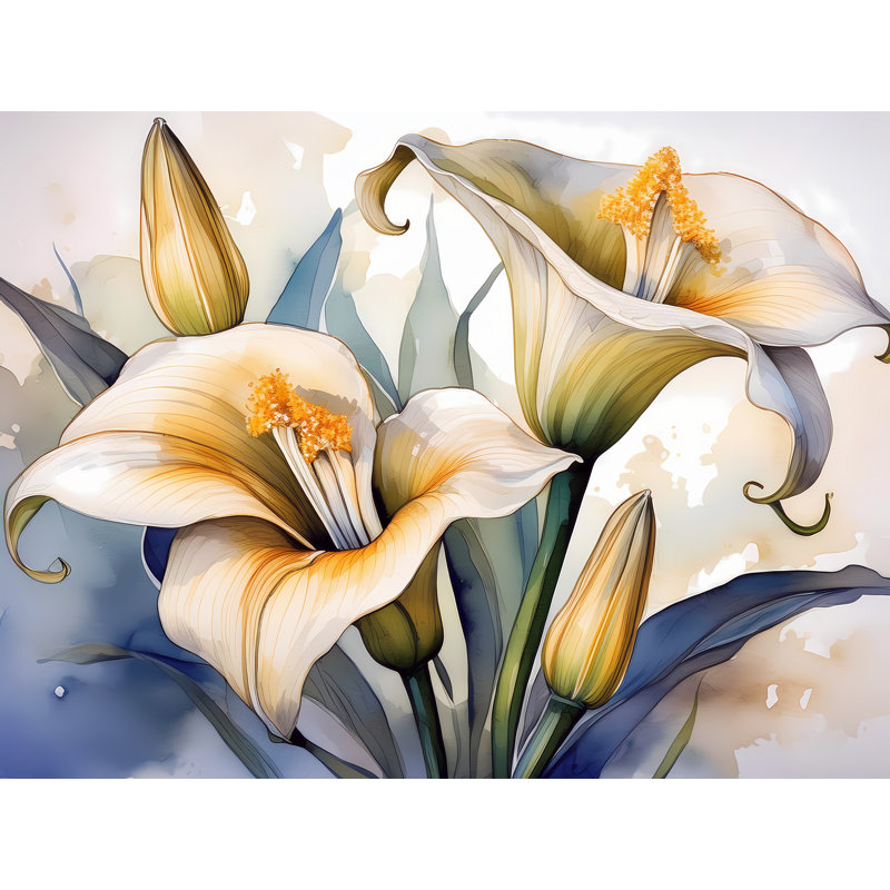 Calle Lily Summer Bloom, 45" H x 60" W