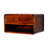 Curved Elegance Floating Nightstand in Chestnut Finish