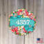Support mural couronne florale-52100758