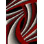 Tapis rouge / gris Stinson