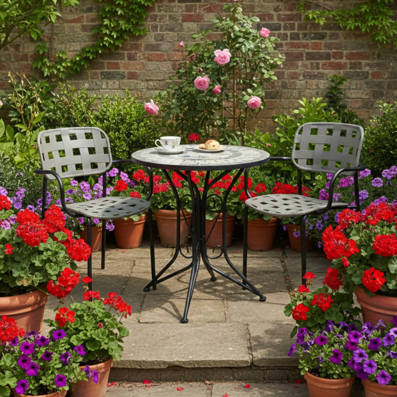 2 - Person Patio Dining Set with Round Table
