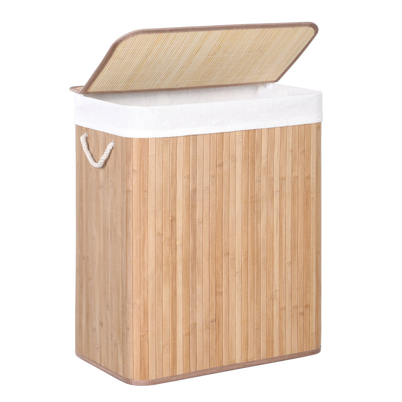 Wood Laundry Hamper with Handles