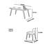 Combinaison de table et de chaise simplifiée-102588535