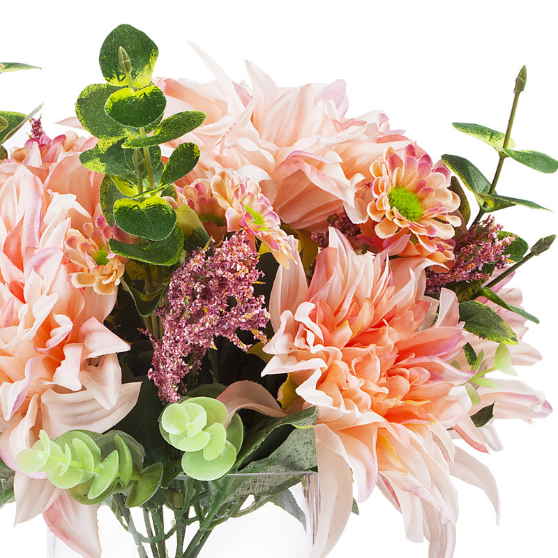 Pièce maîtresse de Dahlia en vase, Rose