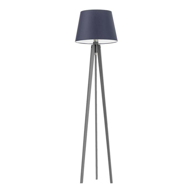 Araby 158cm Tripod Floor Lamp, Grey, Dark Purple
