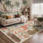 Tavaris Safari Jungle Animals & Botanical Adventure Kids Area Rug, Machine Washable, Inspired Faux Wool - High-Rebound Foam & Non-Slip Backing-610363780