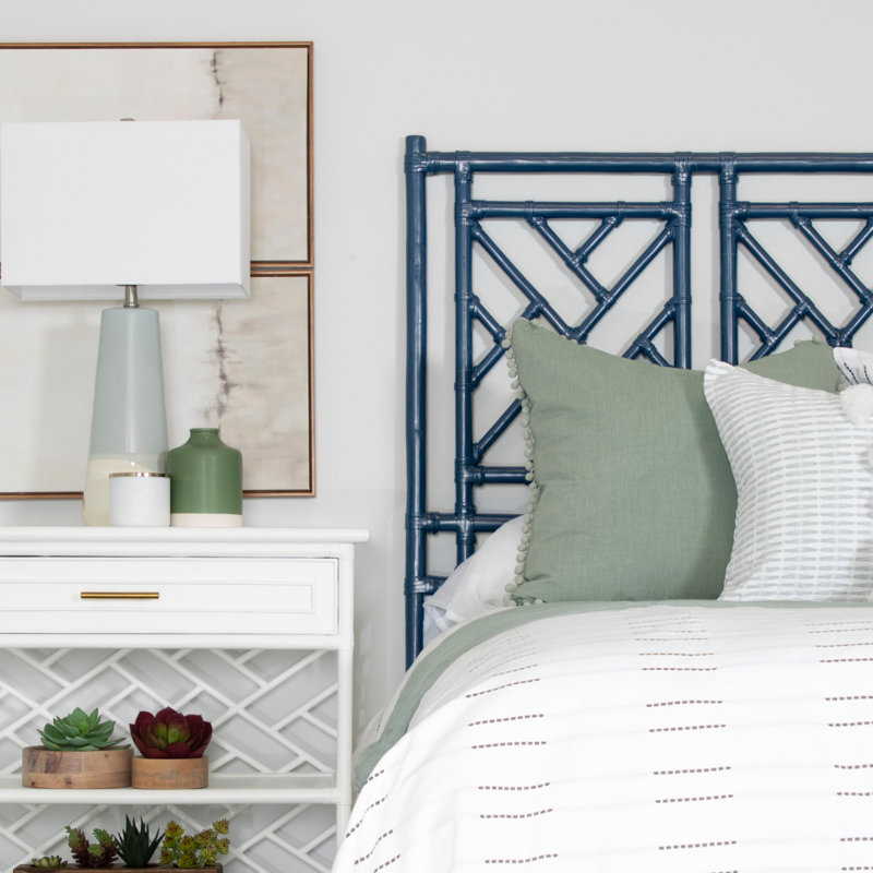 Chippendale Standard Bed, Celery Green, Full