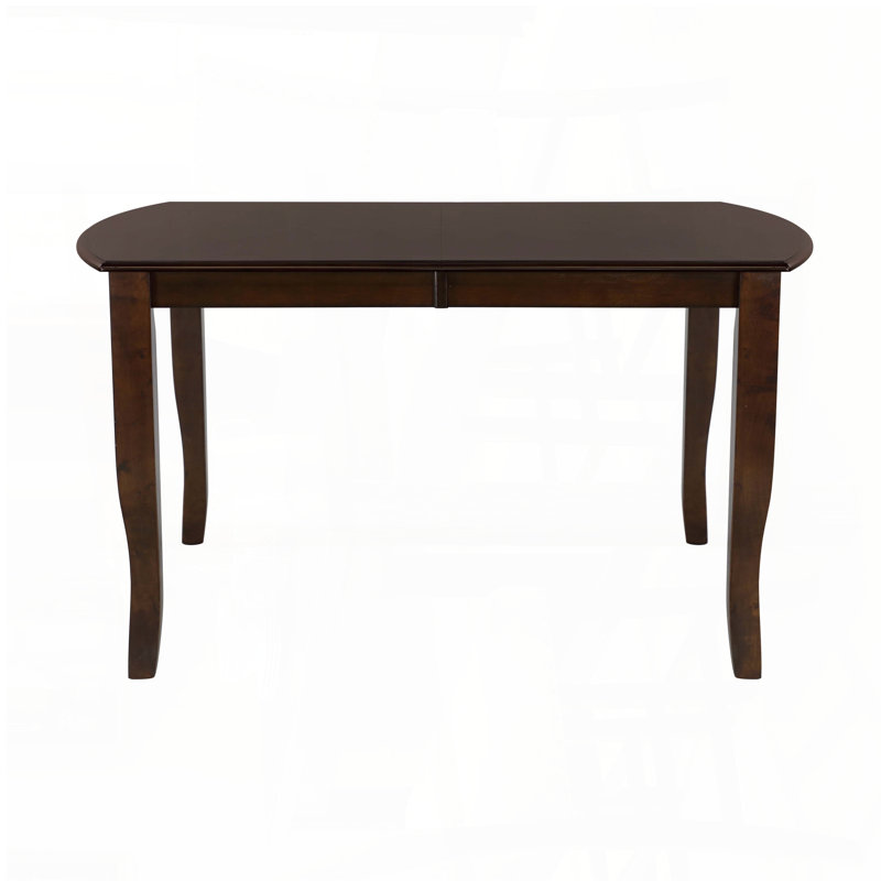 Extendable Dining Table with Separate Leaf – Dark Cherry Finish