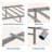 Heart-Shaped Metal Bed Frame – Heavy-Duty Sturdy Design, 600 Lbs Capacity-157987267-157987266
