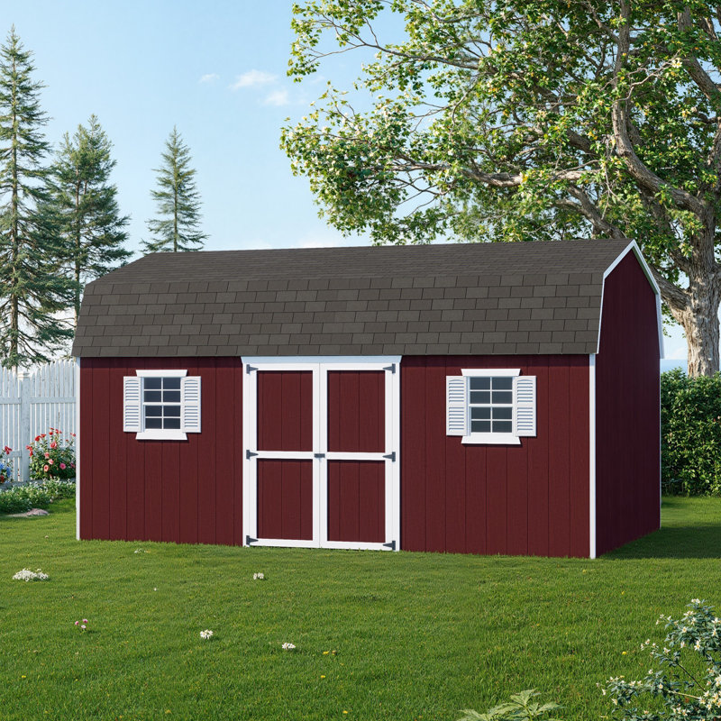 Value Gambrel Workshop Shed, 12x18 Without Floor