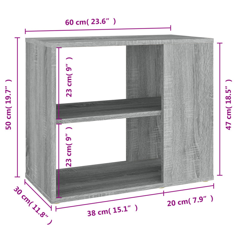 Armoire de rangement vidaXL, Sonoma gris