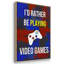 «Gamer At Play I», art textuel encadré sur toile 3 pièces-91886939-91886940