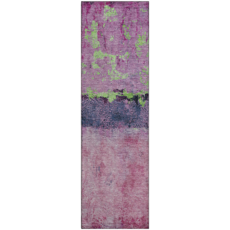 Premium Machine Washable Meidell AMF1716 Abstract Rug, Runner 2'3" x 7'6"
